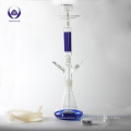 China hand made COE 3.3 led borosilicate glass hookah pot shisha